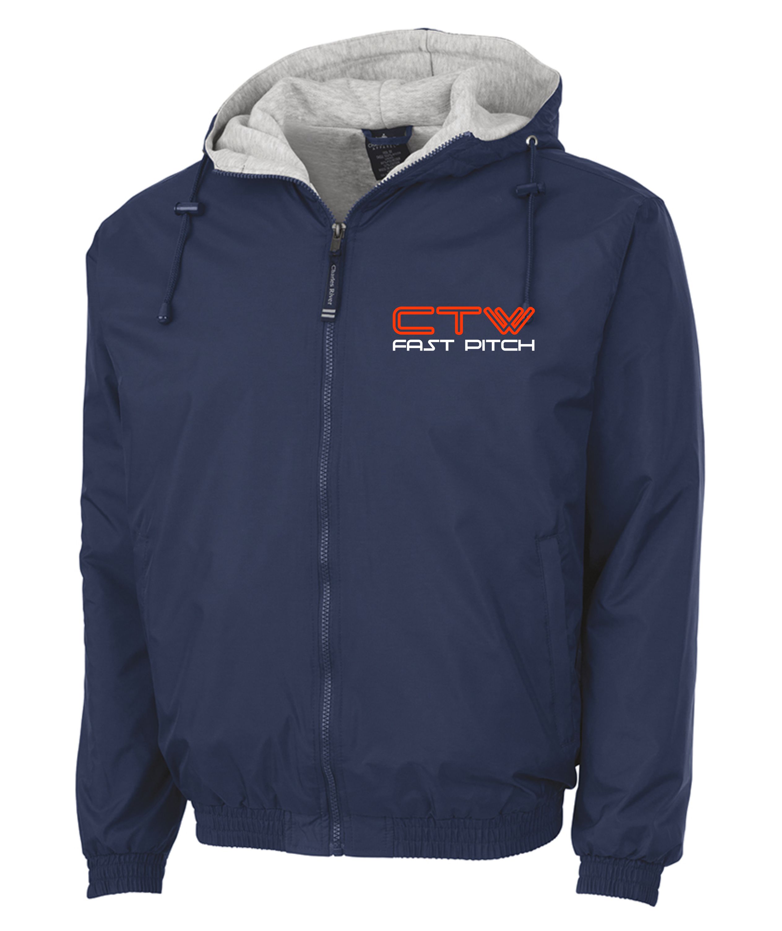 Nylon Jacket w/ Sweatshirt Lining (Back Logo included) | On-Target Sales